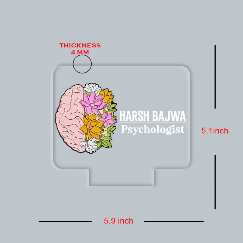 Personalized Doctor LED Night Lamp with Warm White Light Thankyou Gift for Doctor Appreciation Gift for Doctor Clinic & Hospital Decor Light (Psychologist Doctor Lamp)